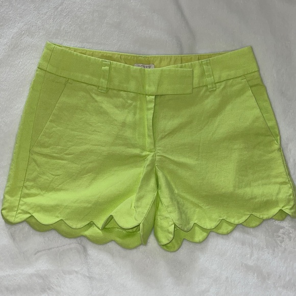 J.Crew short neon green size 00 - Picture 1 of 3